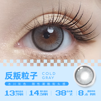 拉拜诗美瞳半年抛大艺术家系列小直径自然舒适隐形眼镜1片装三明治工艺 反叛粒子 325度