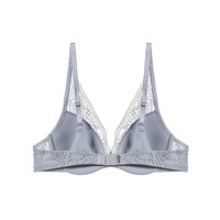 爱慕NYC女性感空气蕾丝时尚红色含红品聚拢薄模杯文胸AN110191 伦巴红 34/75C