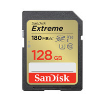SanDisk SD内存卡128G/256G单反相机4K存储卡U3 V30高速连拍sd卡