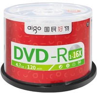 爱国者 光盘dvd-r刻录光盘可擦写光碟片dvd+r刻录盘空白光盘刻录光碟光碟dvd档案级刻录盘空光盘dvd碟片50片