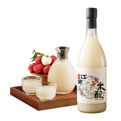日食记 江南米酿荔枝米酒低度微醺糯米酒甜酒酿晚安酒米露 750ml
