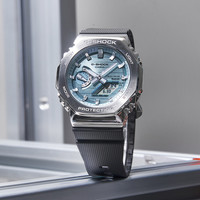 CASIO 卡西欧 旗舰店卡西欧手表男款G-SHOCK防水户外太阳能运动电子男士金属八角休