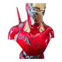 ONEVANMK5亮灯版雕像半身GK手办模型摆件钢铁大侠手办美式可发光40cm 钢铁侠原色战损版