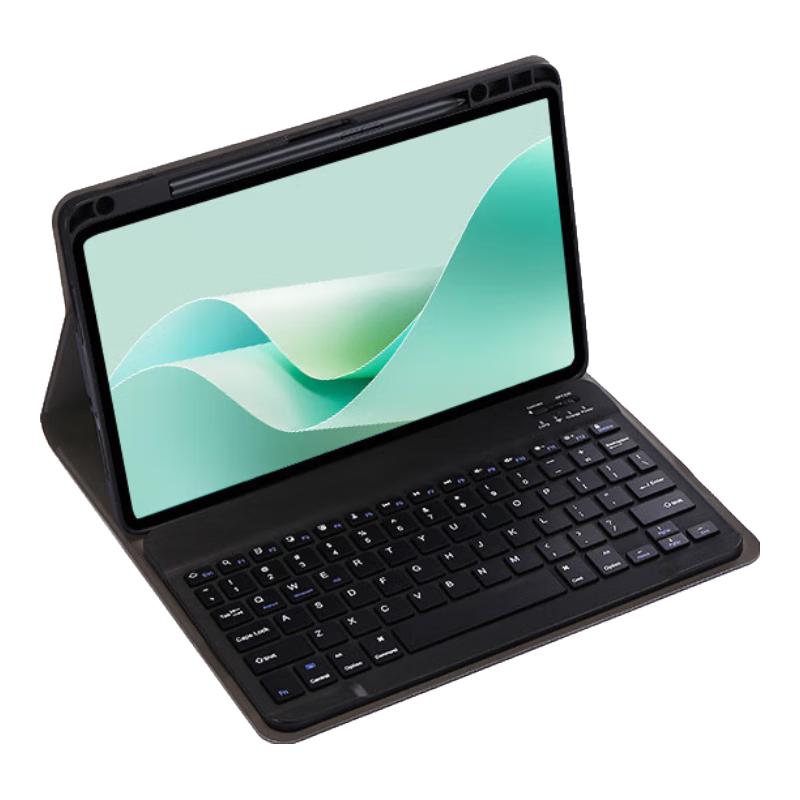 rurihai【七件套装】适用华为平板键盘保护套鼠标pro电脑保护壳matepad11.5s/air11.5智能带笔槽硅胶全包 【海岛蓝】键盘皮套+鼠标【七件套】 2024款MatePad【11.5S