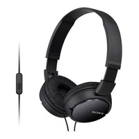 索尼 SONY MDR-ZX110AP 耳罩式头戴式有线耳机 黑色