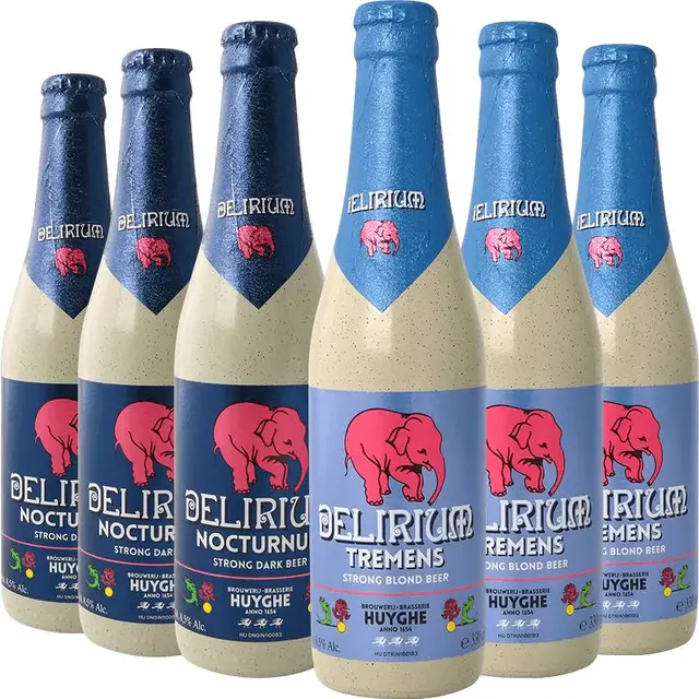 DELIRIUM 粉象 爱尔啤酒组合装 330ml*6瓶（浅粉象艾尔啤酒330ml*3瓶+深粉象艾尔啤酒330ml*3瓶）