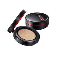 巴黎欧莱雅 L'OREAL PARIS欧莱雅(LOREAL)黑胖子气垫恒放溢彩持色哑光遮瑕轻垫霜控油粉底液做精致女孩 200【自然偏白肤色】 14g +替换装