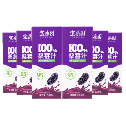 宝桑园 桑葚汁200ml*6盒