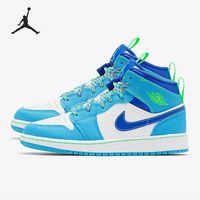 NIKE 耐克 正品AIR JORDAN 1 MID SE GS AJ1大童篮球鞋DA8010-400