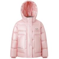 【IP系列】童装女童连帽纯色卡通图案羽绒服