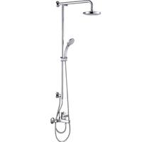 科勒（KOHLER）淋浴花洒套装 浴室三出水淋浴柱 大顶喷可升降多功能淋浴器77365T 【75517T】10寸圆形顶喷