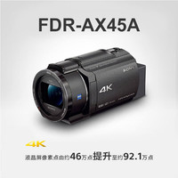索尼 SONY FDR-AX45A 高清数码摄像机4K专业视频拍摄 (5轴防抖 快捷编辑 约20倍光学变焦） 豪华套装