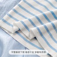 蓝色条纹纯欲风吊带背心女2025夏季独特超好看多巴胺