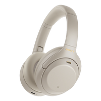 索尼 SONY WH-1000XM4 耳罩式头戴式动圈降噪蓝牙耳机 铂金银