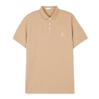 卡宾 桑蚕丝字母刺绣短袖POLO衫