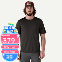 Patagonia 巴塔哥尼亚 男士Cap Cool Shirt 户外C1速干短袖T恤透气巴塔哥尼亚45215 BLK黑色 S UTB蓝色
