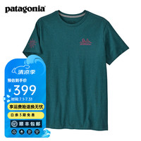 Patagonia 巴塔哥尼亚 男女款混纺棉中性环保面料圆领短袖T恤 Wind Runner 37799 WLDB L