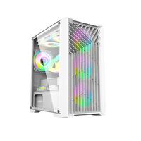 玩嘉风琴MATX电脑机箱台式机240水冷机箱玻璃侧透游戏主机箱支持长显卡防尘/背线/独立电源仓