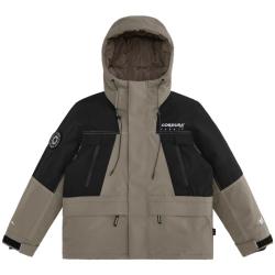 太平鸟 鹅绒户外工装连帽羽绒服 Cordura耐磨保暖外套