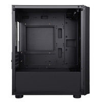 先马(SAMA)平头哥风致240 Mini小机箱 支持MATX主板/240水冷位/钢化玻璃侧透 风致240 电竞版黑色机箱(前板网孔) +4个棱镜5PRO风扇(ARGB主板同步)