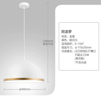 飞利浦 阿波罗升级版-161919 吊灯 暖光12w 皓月白