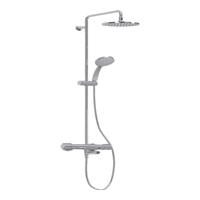 科勒（KOHLER）恒温花洒套装家用挂墙简约淋浴柱可升降整套淋浴花洒多款可选 32403T-10寸顶喷无下出水