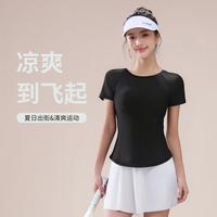 361°【凉感防晒】瑜伽服女跑步运动普拉提薄款女士短袖运动T恤
