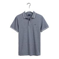 甘特夏季男士时尚条纹休闲翻领短袖Polo衫|