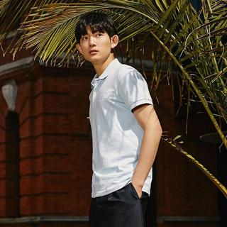 甘特夏季男士时尚条纹休闲翻领短袖Polo衫|