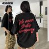 404MOBGANG 美式男女款短袖T恤 夏季潮牌宽松半袖