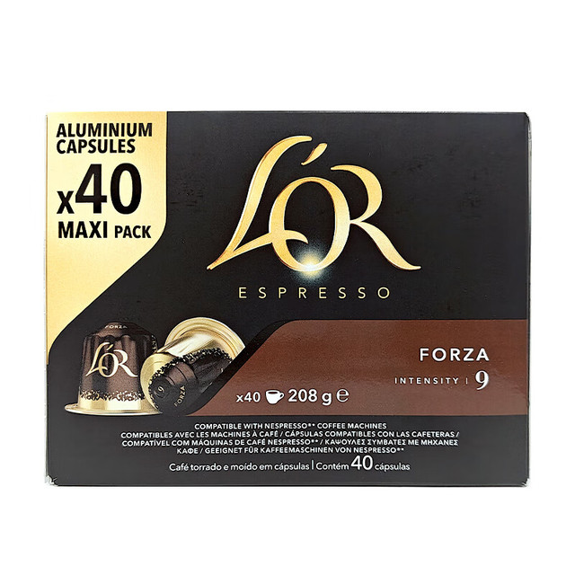 L'OR lor 黑咖啡胶囊 馥莎 5g*40粒