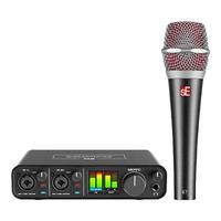 SE 专业舞台现场演出 sE V7动圈话筒套装+MOTU M2声卡