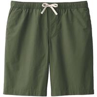 MUJI 男式 水洗 平纹 短裤 纯棉全棉 裤子 休闲裤 AED10A3S 卡其