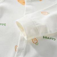 【100%棉】春秋款婴儿连体衣长袖按扣爬服宽松舒适百搭