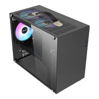 动力火车;POWERTRAIN未知玩家X100手提便携matx机箱桌面mini小机箱台式机itx风冷主机箱 X100黑色U3版本