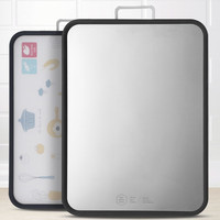 硕普 Supple 304菜板不锈钢砧板两面刀板加厚肉板切水果板擀面揉面板家用大号 双面菜板 大号3人以上(45*35)