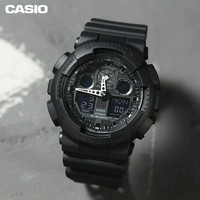CASIO 卡西欧 黑武士手表男士运动款gshock黑暗之心限量ga-100-1a1
