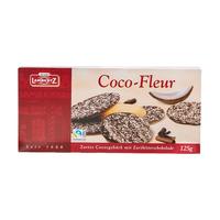 Lambertz 波兰椰子巧克力薄脆饼干125g 早餐饼干办公室糕点点心零食