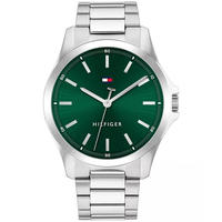 TOMMY HILFIGER 男士不锈钢腕表 Silver ONE SIZE FITS ALL