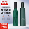 全网爆款 手动UV折叠黑胶防晒伞 手动款8骨