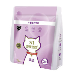 N1爱宠爱猫 AATURELIVE 不粘底强吸水低尘木薯混合猫砂2.3kg