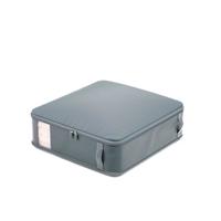 邦尼美家可视窗贡缎材质可压缩衣服棉被收纳袋 极致灰-中号