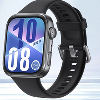 华为 HUAWEI WATCH FIT 4 智能手表 韵律黑 氟橡胶表带