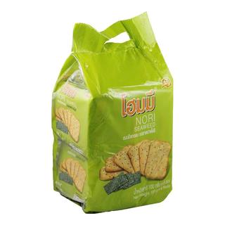 贝斯娜（Bissin）泰国海苔味饼干100g*6包 早餐糕点点心办公室休闲零食 随身包海苔味饼干100g*6包
