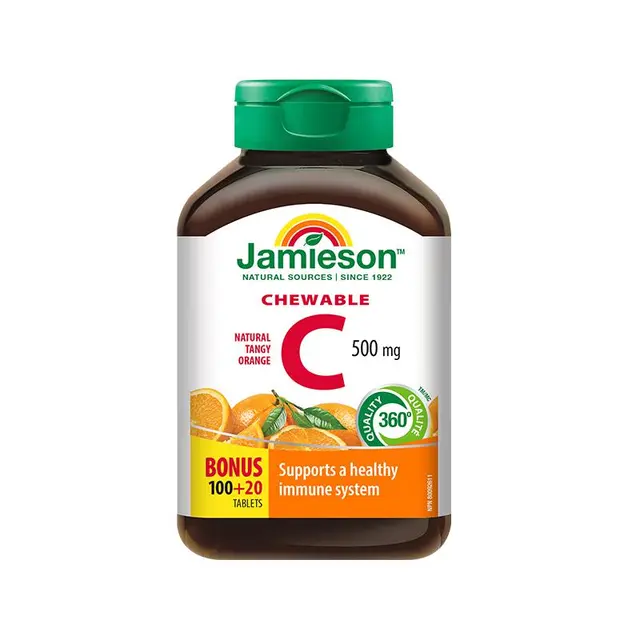Jamieson 健美生 维生素C咀嚼片 橙味 120粒