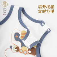 汉宫优品婴儿哈衣夏季无袖薄款新生儿夏装中国风连衣外出服一岁宝宝夏装