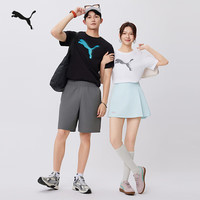 彪马PUMA纯棉印花夏季圆领短袖T恤男运动休闲上衣691551 S 黑色-01 S (170/92A)