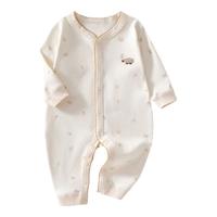 贝肽斯宝宝连体衣秋冬季男女爬服新生婴幼儿衣服纯棉哈衣 小小羊 80cm