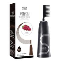韩金靓 易梳彩染发露 #553号黑茶色 200ml