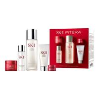 SK-II 全明星晶透随行礼盒 (护肤精华露75ml+舒透护肤洁面霜20g+嫩肤清莹露30ml+致臻赋能焕采精华霜15g+赋能焕采眼霜2.5g)